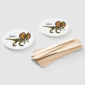 dilophosaurus漫画イラストレーション ハンドファン (組立なし)