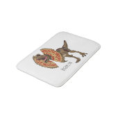 dilophosaurus漫画イラストレーション バスマット (アングル)