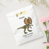 dilophosaurus漫画イラストレーション フェイバーバッグ (封をした状態)