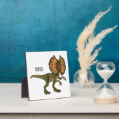 dilophosaurus漫画イラストレーション フォトプラーク (インサイチュ)