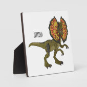 dilophosaurus漫画イラストレーション フォトプラーク (正面)