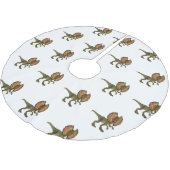 dilophosaurus漫画イラストレーション ブラッシュドポリエステルツリースカート (アングル)