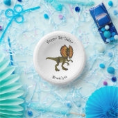 dilophosaurus漫画イラストレーション ペーパーボウル (パーティー)