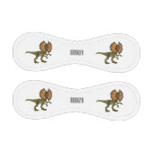 dilophosaurus漫画イラストレーション 野球ボール (パネル)