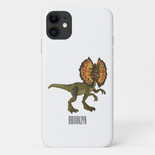 dilophosaurus漫画イラストレーション iPhone 11 ケース