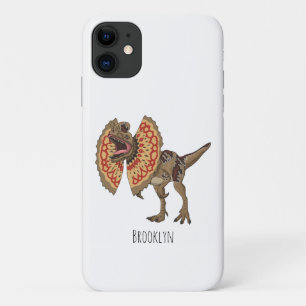 dilophosaurus漫画イラストレーション iPhone 11 ケース