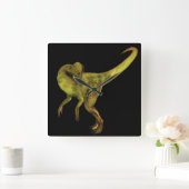 Dilophosaurus スクエア壁時計 (ホーム)