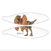 Dilophosaurus cartoon illustration ミニバスケットボール (パネル)