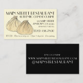 Dim Sumシュマイダンプリンスレストラ中国のンフード 名刺 (正面/裏面)