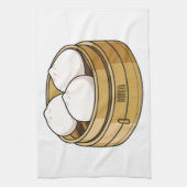 Dim sum漫画イラストレーション キッチンタオル (縦)