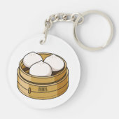 Dim sum漫画イラストレーション キーホルダー (裏面)