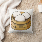 Dim sum漫画イラストレーション クッション (ブランケット)