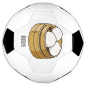 Dim sum漫画イラストレーション サッカーボール (回転)