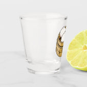 Dim sum漫画イラストレーション ショットグラス (左)