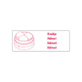 Dim sum漫画イラストレーション セルフインキングスタンプ (デザイン)