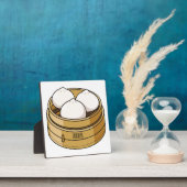 Dim sum漫画イラストレーション フォトプラーク (インサイチュ)