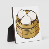 Dim sum漫画イラストレーション フォトプラーク (正面)