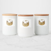 Dim sum漫画イラストレーション フードラベル (ボトル)