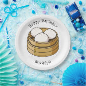 Dim sum漫画イラストレーション ペーパープレート (パーティー)