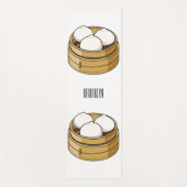 Dim sum漫画イラストレーション ヨガマット (正面)