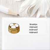 Dim sum漫画イラストレーション ラベル (インサイチュ)