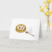 Dim Sum | XiaoLongBao | 小笼包 カード (黄色い花)