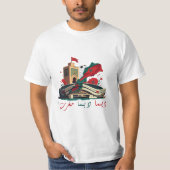 "Dima Dima Maghrib" - Fierté Marocaine Tシャツ (正面)