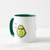DIMA MAGHREB WCモロッコファン向けの可愛いアボカドマグ マグカップ (正面左)