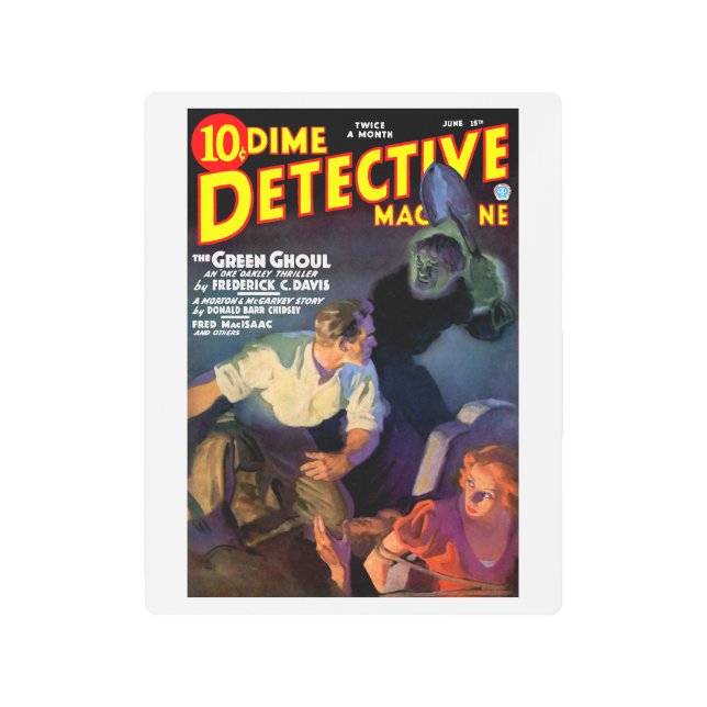 Dime Detective Magazine （1935年6月） メタルプリント (正面)