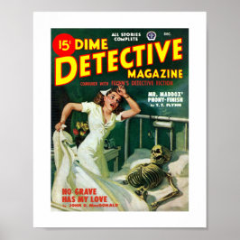 Dime Detective Magazine （1948年12月） ポスター
