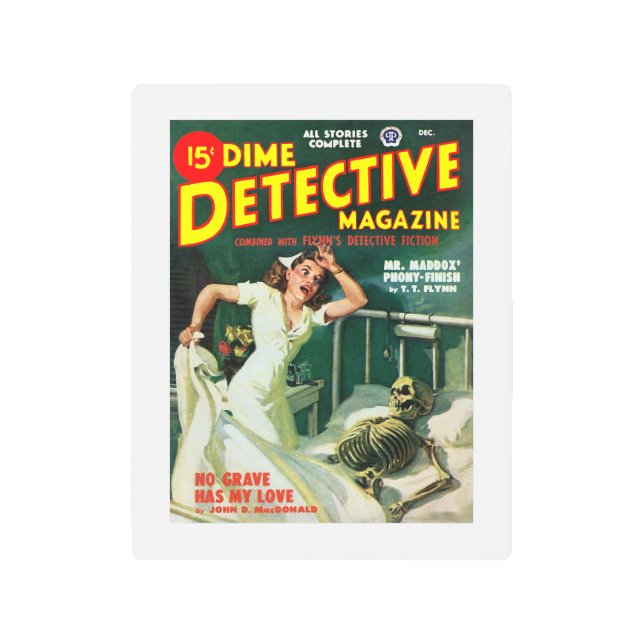 Dime Detective Magazine （1948年12月） メタルプリント (正面)