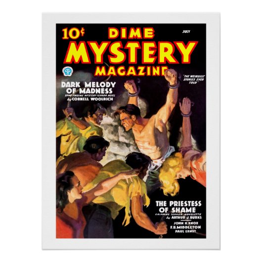 Dime Mystery Magazine （1935年7月） ポスター (正面)