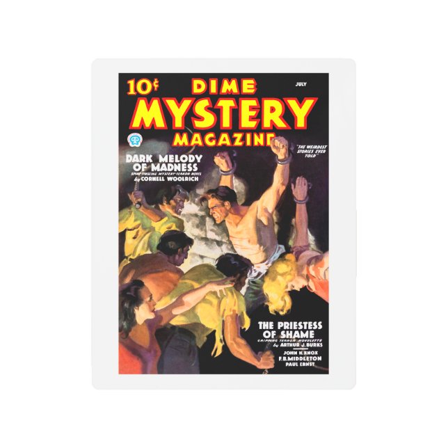 Dime Mystery Magazine （1935年7月） メタルプリント (正面)