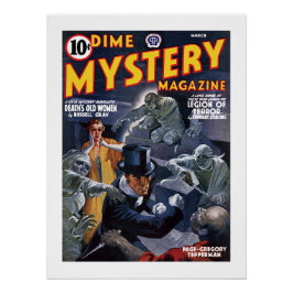 Dime Mystery Magazine （1941年3月） ポスター