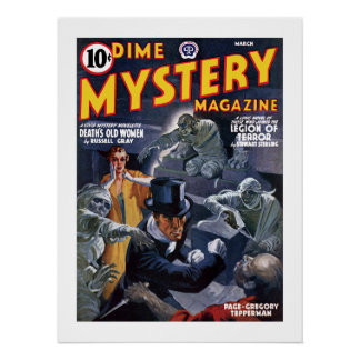 Dime Mystery Magazine (1941年3月) ポスター
