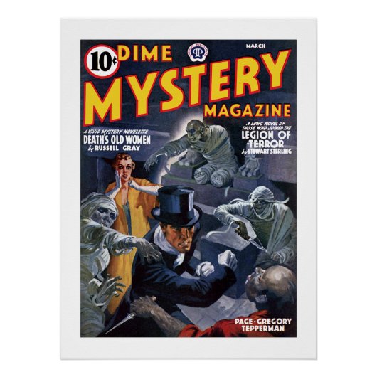 Dime Mystery Magazine （1941年3月） ポスター (正面)