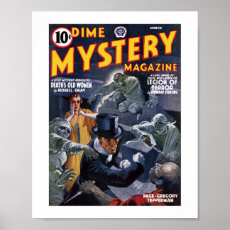 Dime Mystery Magazine (1941年3月) ポスター