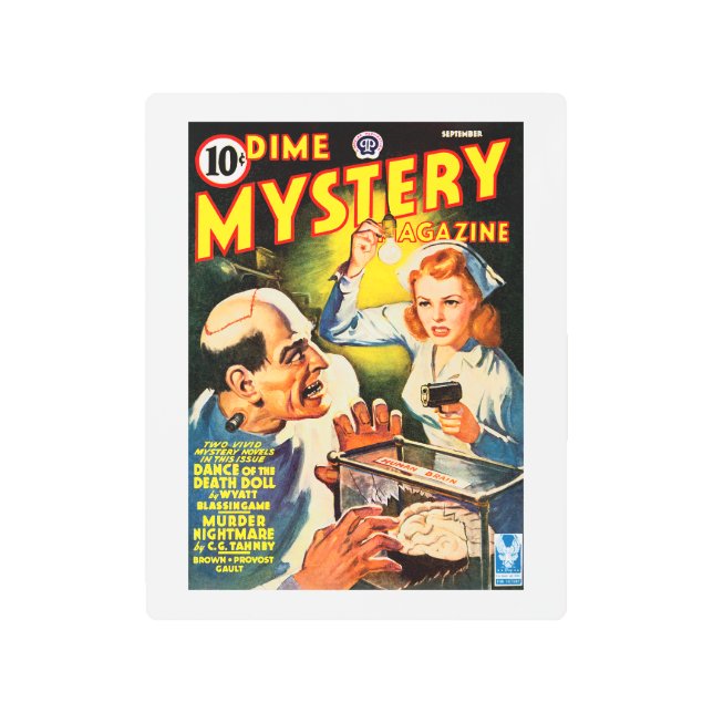 Dime Mystery Magazine （1942年9月） メタルプリント (正面)