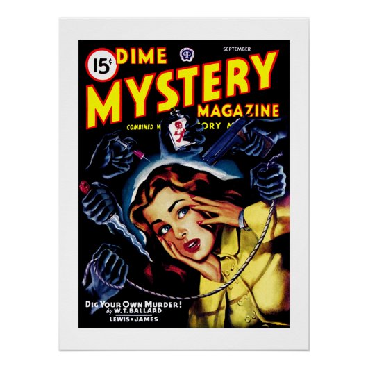 Dime Mystery Magazine （1946年9月） ポスター (正面)