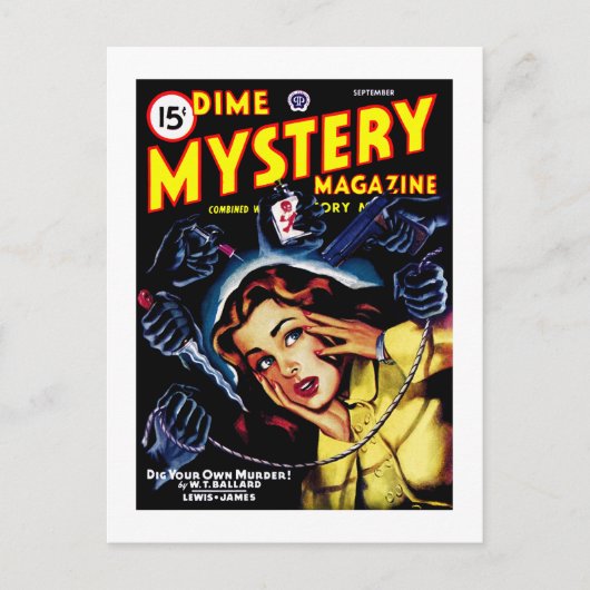 Dime Mystery Magazine （1946年9月） ポストカード (正面)