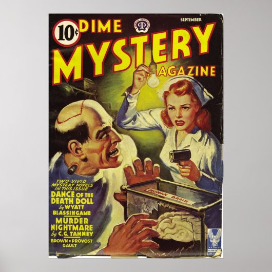Dime Store Mystery Magazine Cover ポスター (正面)