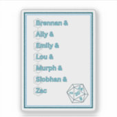 Dimension 20イントレピッド英雄 シール (正面)