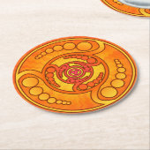 DIMENSION EYE紙コースター ラウンドペーパーコースター (アングル)