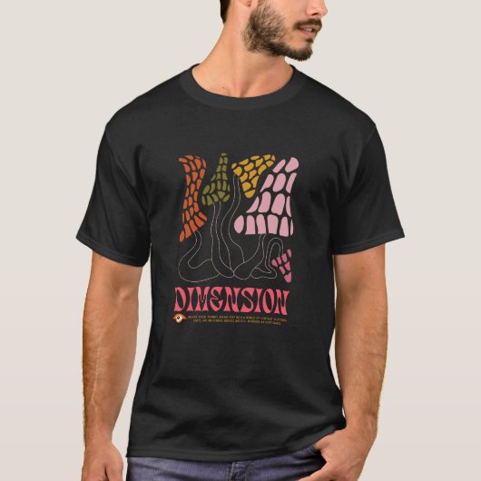 Dimension、Visual Journey Men's / ユニセックス引用文 Tシャツ (正面)