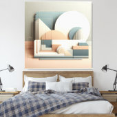 Dimensional Arc Structure キャンバスプリント (インサイチュ (寝室))