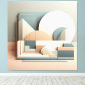 Dimensional Arc Structure キャンバスプリント (インサイチュ (ウッドフロア))