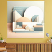 Dimensional Arc Structure キャンバスプリント (インサイチュ (リビング))