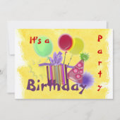 Dimensional Birthday Partyへの招待 招待状 (正面)