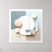 Dimensional Circle Composition キャンバスプリント (正面)