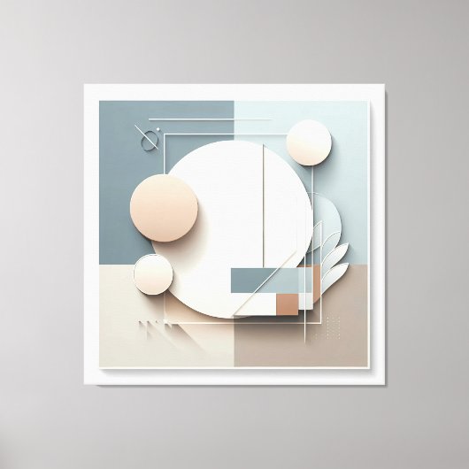 Dimensional Circle Composition キャンバスプリント (正面)